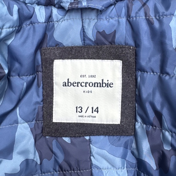 ABERCROMBIE KIDS Double Breasted Pea Coat Camo (13-14) - Picture 5 of 7